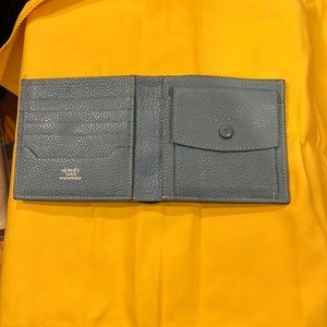 Hermes Paris light blue wallet